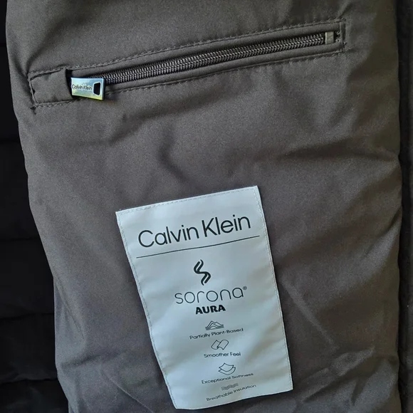 NWT Calvin Klein Women's Black Hooded Puffer Coat - Picture 5 of 10